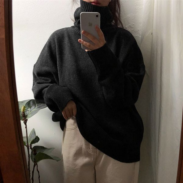 women's sweaters sweaters vintage thicken women sweater winter loose jumpers femme casual solid female knitted pullovers knit 8u0c, White;black
women's sweaters sweaters vintage thicken women sweater winter loose jumpers femme casual solid female knitted pullovers knit 8u0c, White;black