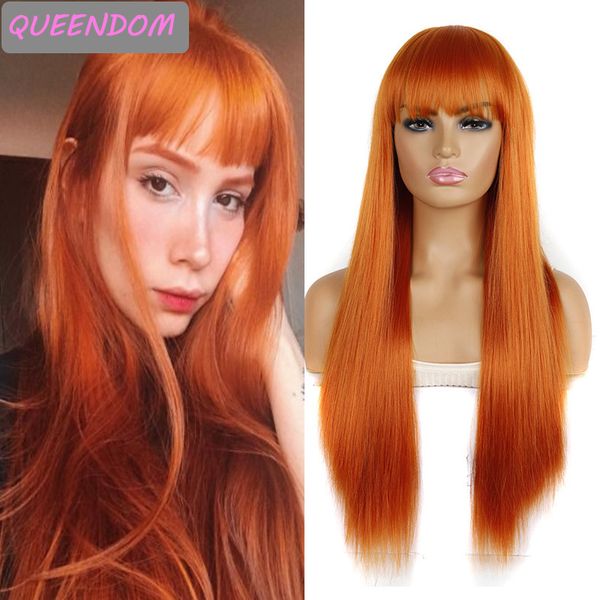 26 inch long synthetic wig orange natural straight cosplay wigs with bangs for black women heat resistant fiber cute lolita wig
26 inch long synthetic wig orange natural straight cosplay wigs with bangs for black women heat resistant fiber cute lolita wig