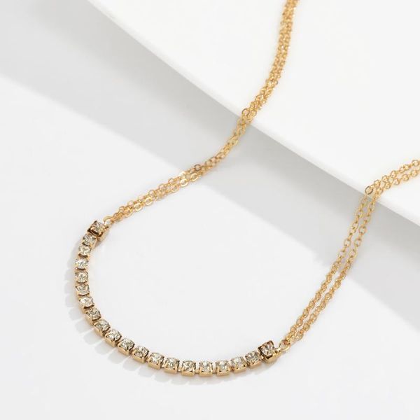 chokers alloy metal gold punk crystals simple necklace for women female party daily choker clavicle rhinestone jewelry, Golden;silver
chokers alloy metal gold punk crystals simple necklace for women female party daily choker clavicle rhinestone jewelry, Golden;silver