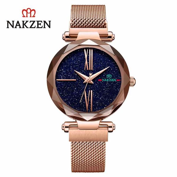 wristwatches nakzen ladies watch rose gold stainless steel wristwatch quartz clock montre femme gifts for women relogio feminin, Slivery;brown
wristwatches nakzen ladies watch rose gold stainless steel wristwatch quartz clock montre femme gifts for women relogio feminin, Slivery;brown