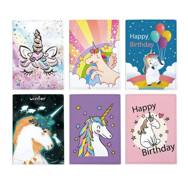 card holders unicorns travel accessories passport holder pu leather cover case id birthday present, Brown;gray
card holders unicorns travel accessories passport holder pu leather cover case id birthday present, Brown;gray