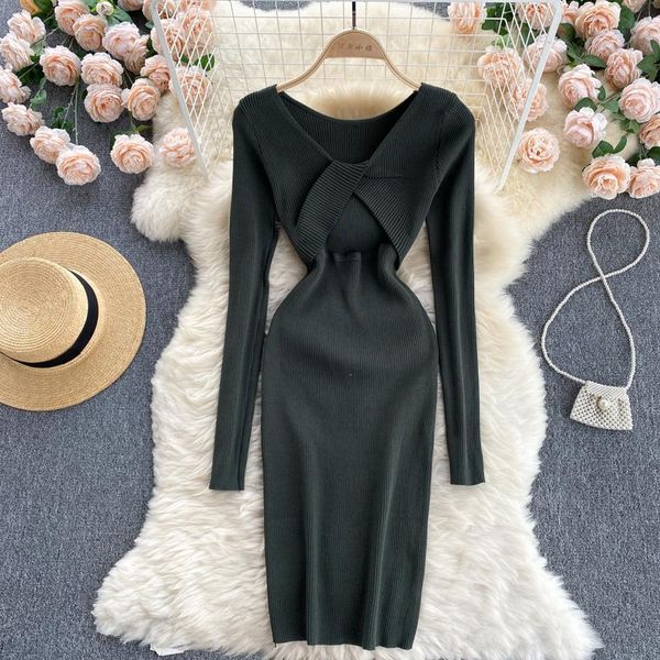 casual dresses pure long sleeve knitted midi bodycon basic black pullover dress women elegant cotton maxi woman clothes, Black;gray
casual dresses pure long sleeve knitted midi bodycon basic black pullover dress women elegant cotton maxi woman clothes, Black;gray