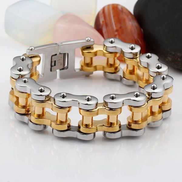 charm bracelets fashion stainless steel dubai gold 24cm bike chain bracelet for men 22mm heavy chunky black bicycle biker, Golden;silver
charm bracelets fashion stainless steel dubai gold 24cm bike chain bracelet for men 22mm heavy chunky black bicycle biker, Golden;silver