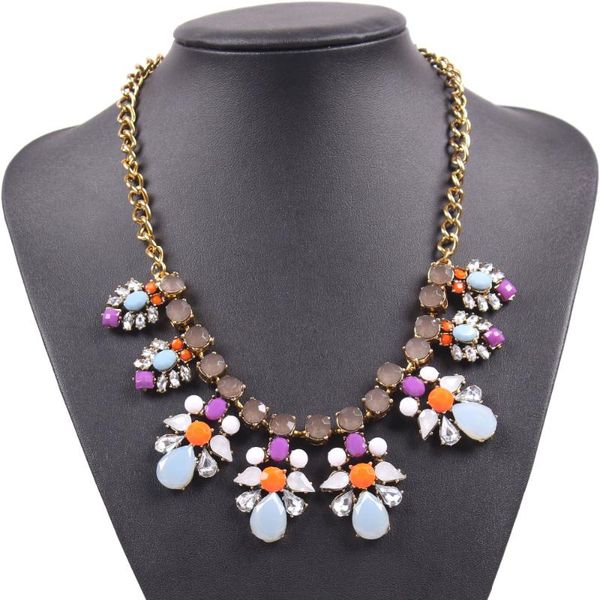 pendant necklaces fashion gold chain necklace flower crystal statement elegant women jewelry for ladies accessories, Silver
pendant necklaces fashion gold chain necklace flower crystal statement elegant women jewelry for ladies accessories, Silver