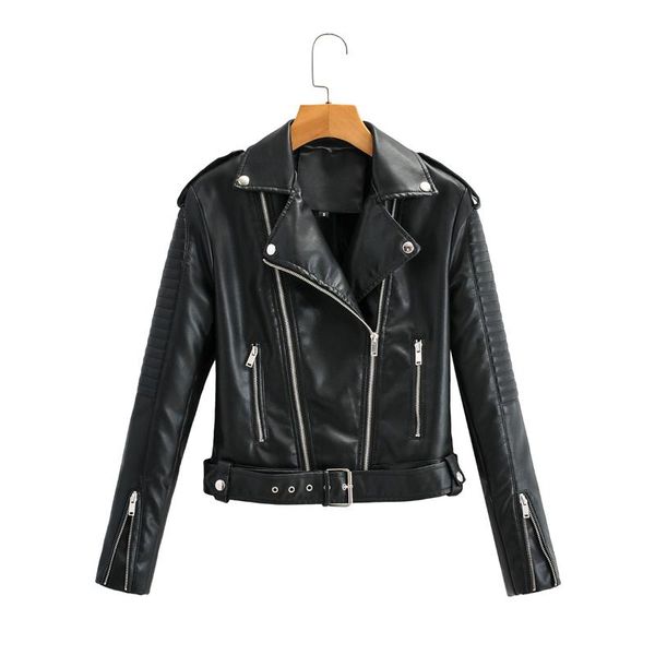 women's leather & faux autumn women pu jacket woman zipper belt short coat female black punk bomber outwear brand coats
women's leather & faux autumn women pu jacket woman zipper belt short coat female black punk bomber outwear brand coats