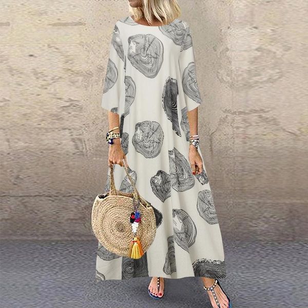 casual dresses autumn polka dot party dress zanzea vintage printed cotton sundress 2021 women 3/4 sleeve vestido robe plus size kaftan, Black;gray
casual dresses autumn polka dot party dress zanzea vintage printed cotton sundress 2021 women 3/4 sleeve vestido robe plus size kaftan, Black;gray