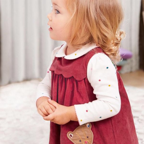 girl's dresses 2 3 4 5 6 7 years toddler girls dress corduroy sleeveless infant kids clothing cartoon bear princess, Red;yellow
girl's dresses 2 3 4 5 6 7 years toddler girls dress corduroy sleeveless infant kids clothing cartoon bear princess, Red;yellow