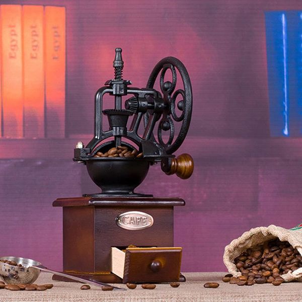 manual coffee grinders vintage style grinder hand-crank roller drive, ceramic burr core, beech wood case, nylon body lote88
manual coffee grinders vintage style grinder hand-crank roller drive, ceramic burr core, beech wood case, nylon body lote88