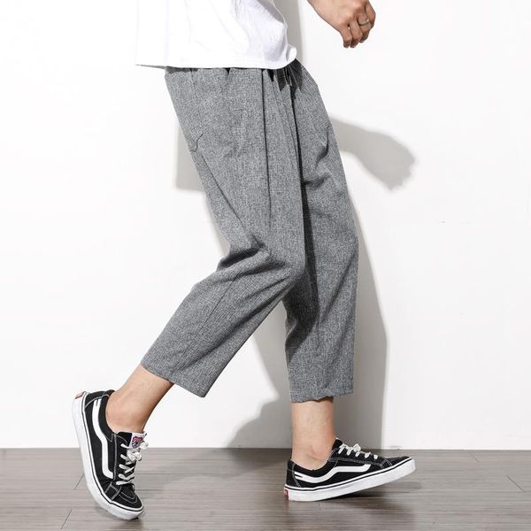 men's pants spring autumn harem casual sweatpants elastic waist plus size clothing mens street wear linen 5xl, Black
men's pants spring autumn harem casual sweatpants elastic waist plus size clothing mens street wear linen 5xl, Black
