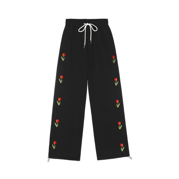 men's pants eukaaru follower embroidered casual fashion loose straight drawstring leggings hip hop oversized sweatpants, Black
men's pants eukaaru follower embroidered casual fashion loose straight drawstring leggings hip hop oversized sweatpants, Black