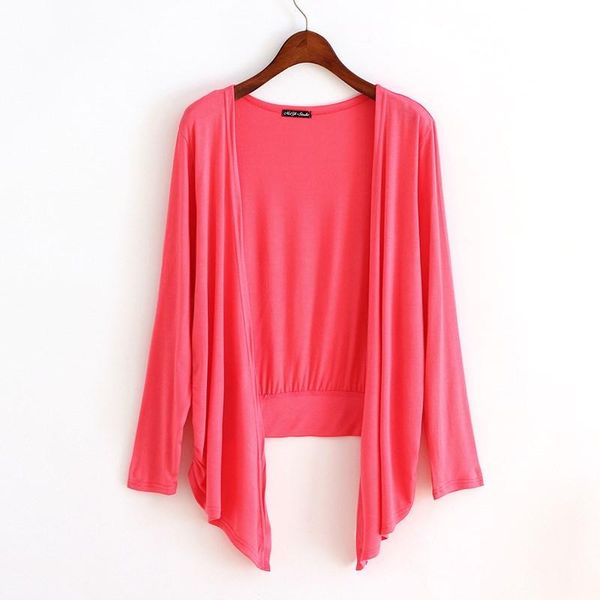 spring autumn summer women cardigan thin modal candy color long outerwear sunscreen larg size irregular shawl coat women's jackets, Black;brown
spring autumn summer women cardigan thin modal candy color long outerwear sunscreen larg size irregular shawl coat women's jackets, Black;brown