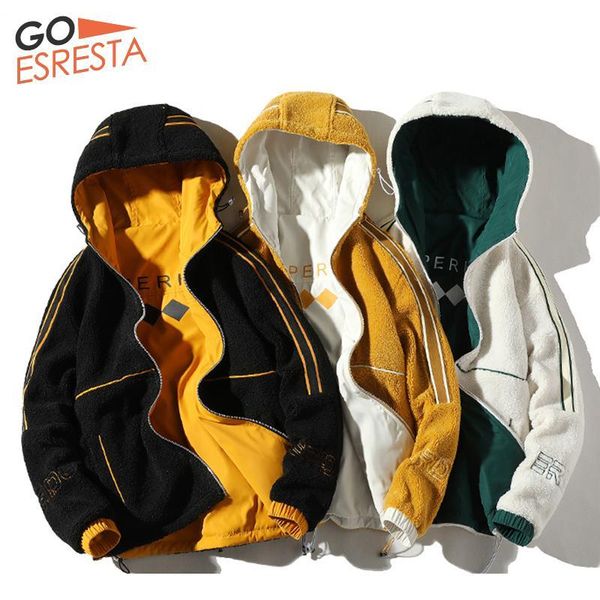men's jackets goesresta 2021 brand double-sided jacket fashion wild autumn and winter streetwear loose warm men, Black;brown
men's jackets goesresta 2021 brand double-sided jacket fashion wild autumn and winter streetwear loose warm men, Black;brown