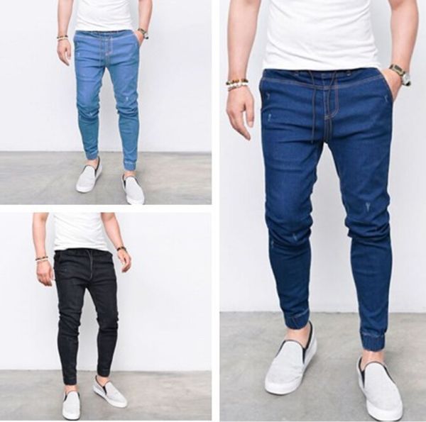 drawstring slim pencil pants mens streetwear full length biker jeans male fashion kg-25, Blue
drawstring slim pencil pants mens streetwear full length biker jeans male fashion kg-25, Blue