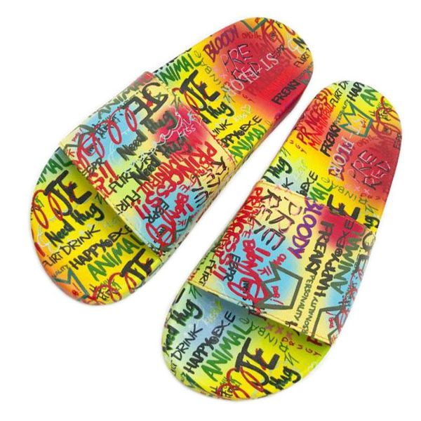 slippers women's fashion graffiti summer beach sandals woman's outdoor slides indoor non-slip flip-flops home ladies, Black
slippers women's fashion graffiti summer beach sandals woman's outdoor slides indoor non-slip flip-flops home ladies, Black