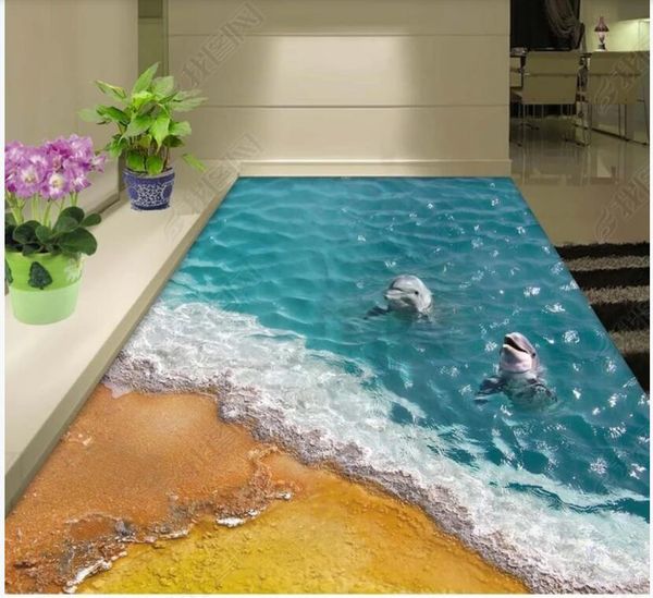 3d pvc wall stickers self-adhesive vinyl floor dolphins seaside beach waves custom p mural home decor in the living room wallpaper for walls
3d pvc wall stickers self-adhesive vinyl floor dolphins seaside beach waves custom p mural home decor in the living room wallpaper for walls