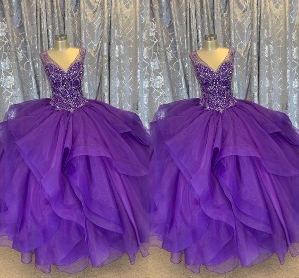 purple quinceanera dresses 2021 mulit-layers ball gowns tulle skirt crystal beaded v-neck lace-up sweet 16 dress prom party formal girls, Blue;red
purple quinceanera dresses 2021 mulit-layers ball gowns tulle skirt crystal beaded v-neck lace-up sweet 16 dress prom party formal girls, Blue;red