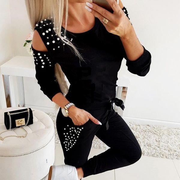two piece dress 2021 autumn women set splice hollow solid color pullover round neck long sleeve slim ladies casual party sets, White
two piece dress 2021 autumn women set splice hollow solid color pullover round neck long sleeve slim ladies casual party sets, White