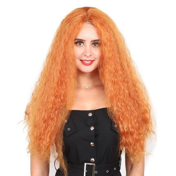 synthetic wigs dai weier kinky curly 13*4 front wig with baby hair natural hairline heat resistant orange for women, Black
synthetic wigs dai weier kinky curly 13*4 front wig with baby hair natural hairline heat resistant orange for women, Black