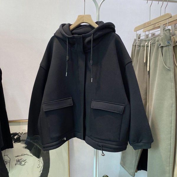 women's hoodies & sweatshirts 2021 solid color zipper hoodie y2k oversized casual loose sweatshirt women long sleeve hooded coat top, Black
women's hoodies & sweatshirts 2021 solid color zipper hoodie y2k oversized casual loose sweatshirt women long sleeve hooded coat top, Black