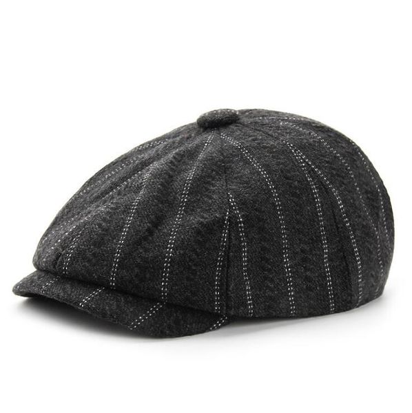 berets men and women british retro woolen cap autumn winter octagonal hats casual painter hat, Blue;gray
berets men and women british retro woolen cap autumn winter octagonal hats casual painter hat, Blue;gray
