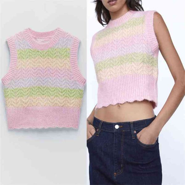 striped knit vest sweater women sleeveless o neck ribbed cute cropped sweaters woman chic streetwear knitted 210524, White
striped knit vest sweater women sleeveless o neck ribbed cute cropped sweaters woman chic streetwear knitted 210524, White