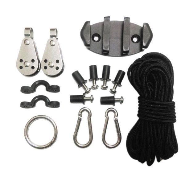 rafts/inflatable boats water sports kayak canoe anchor trolley kit cleat rigging ring pulleys pad eyes well nuts screws accessories set
rafts/inflatable boats water sports kayak canoe anchor trolley kit cleat rigging ring pulleys pad eyes well nuts screws accessories set
