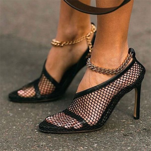 sandals est design high heels vintage round head stretch pumps women gold chain shoes air mesh size 35-42 ixfy, Black
sandals est design high heels vintage round head stretch pumps women gold chain shoes air mesh size 35-42 ixfy, Black