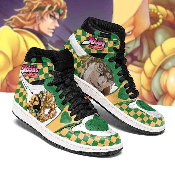 customization jojo's bizarre adventure sneakers dio brando anime shoes
