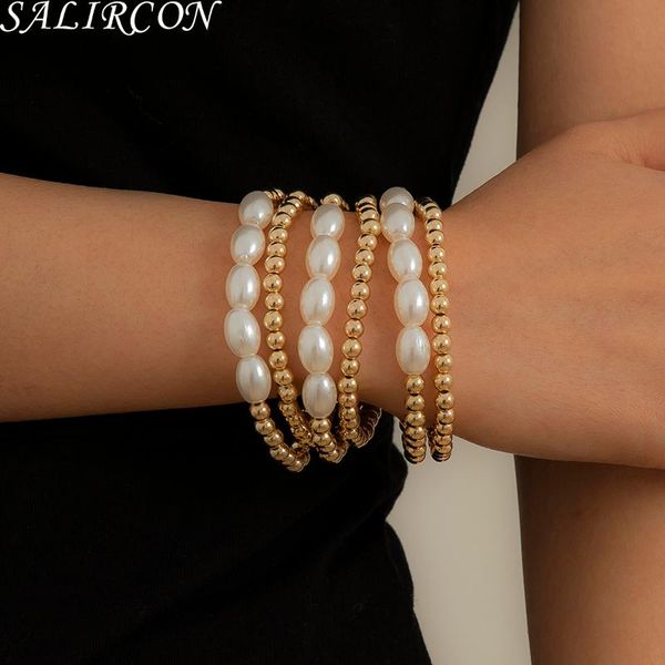 baroque imitation pearls couple bracelet for women fashion boho handmade plastic beaded on hand korean jewelry gift link, chain, Black
baroque imitation pearls couple bracelet for women fashion boho handmade plastic beaded on hand korean jewelry gift link, chain, Black