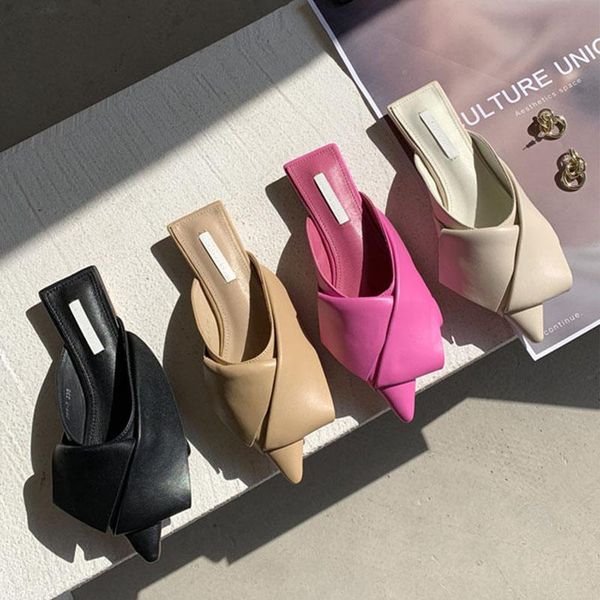 spring women butterfly-knot slipper pointed toe flat heel pleated mules ladies elegant outdoor slides flip flop shoes slippers, Black
spring women butterfly-knot slipper pointed toe flat heel pleated mules ladies elegant outdoor slides flip flop shoes slippers, Black