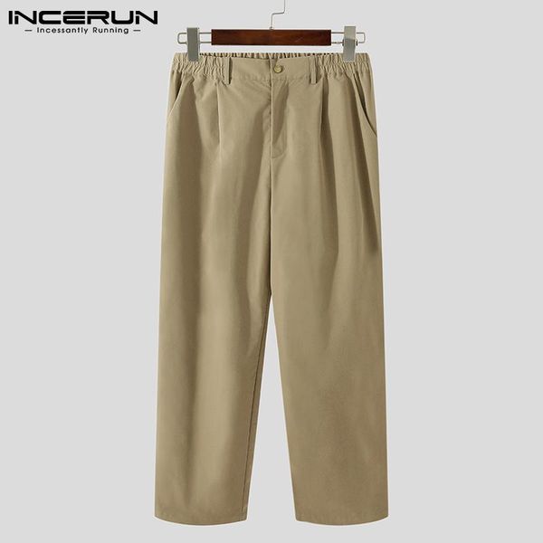 men's pants incerun 2021 men joggers streetwear solid color button casual straight trousers harajuku loose pantalones hombre s-5xl, Black
men's pants incerun 2021 men joggers streetwear solid color button casual straight trousers harajuku loose pantalones hombre s-5xl, Black