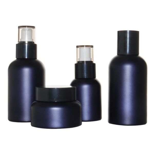 storage bottles & jars 40/100/120ml glass mist spray bottle matte dark blue 50g cream jar empty plug cosmetic set refillable lotion pump
storage bottles & jars 40/100/120ml glass mist spray bottle matte dark blue 50g cream jar empty plug cosmetic set refillable lotion pump