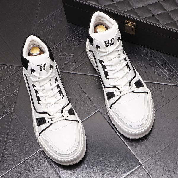 british style high-men wedding dress party shoes fashion breathable lace-up casual sneakers classic 4 seasons cushion jogging walking sport, Black
british style high-men wedding dress party shoes fashion breathable lace-up casual sneakers classic 4 seasons cushion jogging walking sport, Black