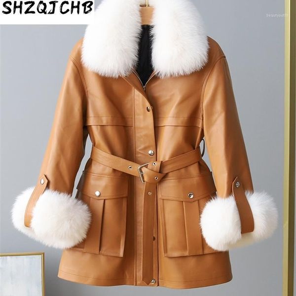 real leather jacket women fur collar autumn winter natural sheepskin coat duck down jackets kj6453 women's & faux, Black
real leather jacket women fur collar autumn winter natural sheepskin coat duck down jackets kj6453 women's & faux, Black