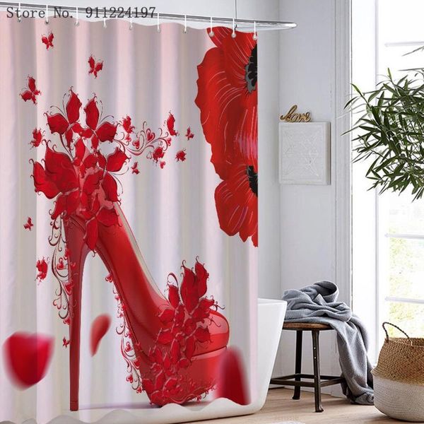 shower curtains 3d flower and red high heels print curtain set with hooks beautiful girl butterfly home decoration bathroom
shower curtains 3d flower and red high heels print curtain set with hooks beautiful girl butterfly home decoration bathroom