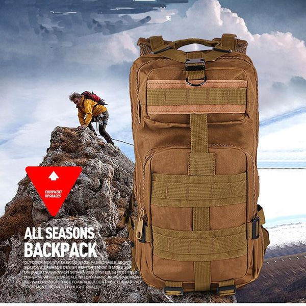 backpack 25l tactical 3p camouflage multifunctional waterproof outdoor hiking and trekking
backpack 25l tactical 3p camouflage multifunctional waterproof outdoor hiking and trekking