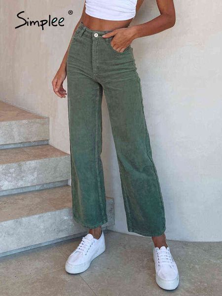 cotton casual corduroy women long pants autumn winter office button wide-legged trousers fashion mid waist ladies bottom 211124, Black;white
cotton casual corduroy women long pants autumn winter office button wide-legged trousers fashion mid waist ladies bottom 211124, Black;white
