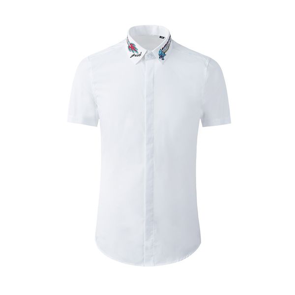 business shirt deluxe and summer end 2021 collar dragon figure letter embroidery men's trend short sleeve personality wear, White;black
business shirt deluxe and summer end 2021 collar dragon figure letter embroidery men's trend short sleeve personality wear, White;black