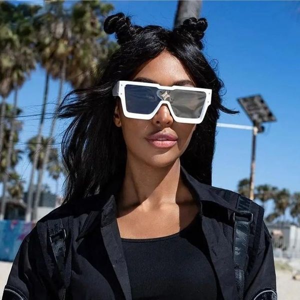 sunglasses oversized square for women men 2021 brand designer glasses fashion large frame silver mirror female, White;black
sunglasses oversized square for women men 2021 brand designer glasses fashion large frame silver mirror female, White;black