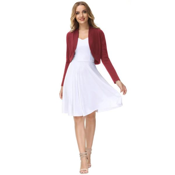 women's jackets women ribbed knitted bolero cardigan shrug open front crop knit sweater long sleeve lady elegant mujer soft, Black;brown
women's jackets women ribbed knitted bolero cardigan shrug open front crop knit sweater long sleeve lady elegant mujer soft, Black;brown