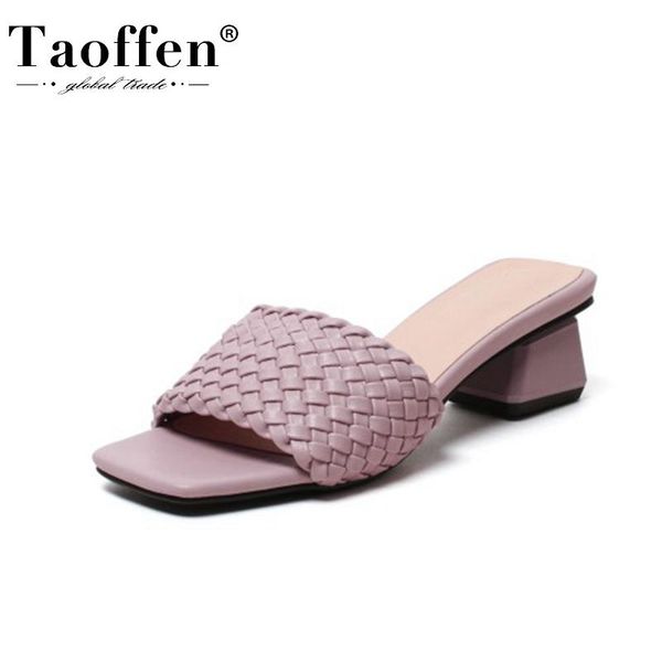taoffen size 30-43 women fashion shoes slippers slip on thick heel slides outdoor casual ladies footwear, Black
taoffen size 30-43 women fashion shoes slippers slip on thick heel slides outdoor casual ladies footwear, Black