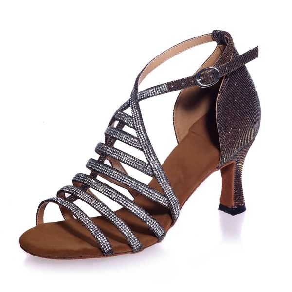 slippers glittering women rhinestone ballroom dance shoes open toe ankle strap latin salsa performance sandals 2aqy, Black
slippers glittering women rhinestone ballroom dance shoes open toe ankle strap latin salsa performance sandals 2aqy, Black