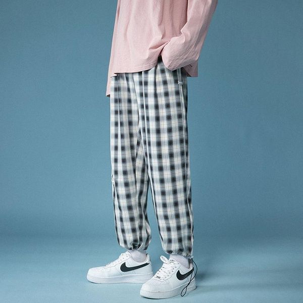 men's pants legible 2021 spring autumn casual loose straight plaid men wide leg pant man, Black
men's pants legible 2021 spring autumn casual loose straight plaid men wide leg pant man, Black