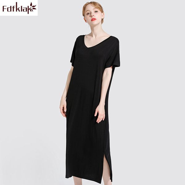 women's sleepwear tallas es mujer loose cotton night women short sleeve sleepwear gown female summer gown 4tut, Black;red
women's sleepwear tallas es mujer loose cotton night women short sleeve sleepwear gown female summer gown 4tut, Black;red