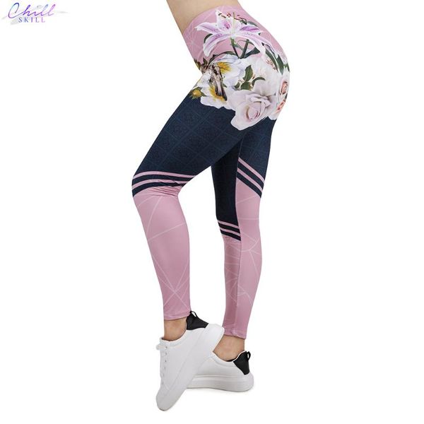 women's leggings chill skill women legging spring in bloom 3d printing leggins slim high elasticity legins fitness female pants, Black
women's leggings chill skill women legging spring in bloom 3d printing leggins slim high elasticity legins fitness female pants, Black