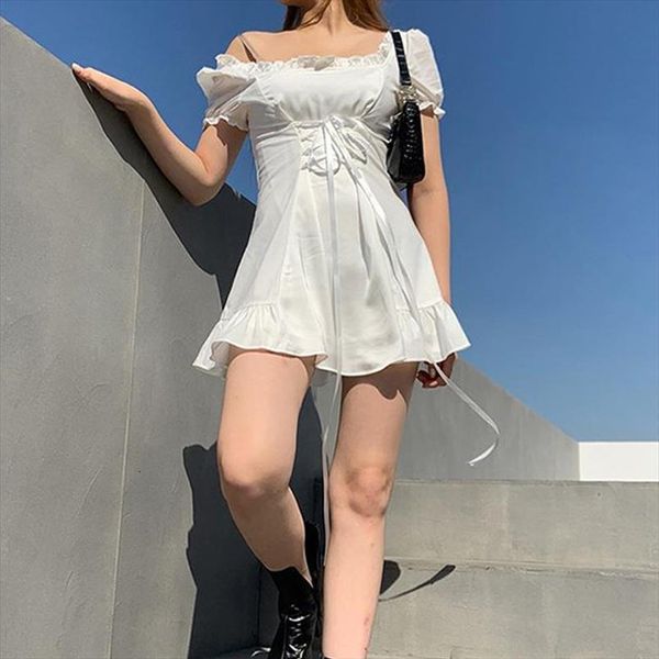 summer white elegant bow goth womens dresses mini sleeve square collar lace up bodycon party boho beach casual robe, Black;gray
summer white elegant bow goth womens dresses mini sleeve square collar lace up bodycon party boho beach casual robe, Black;gray