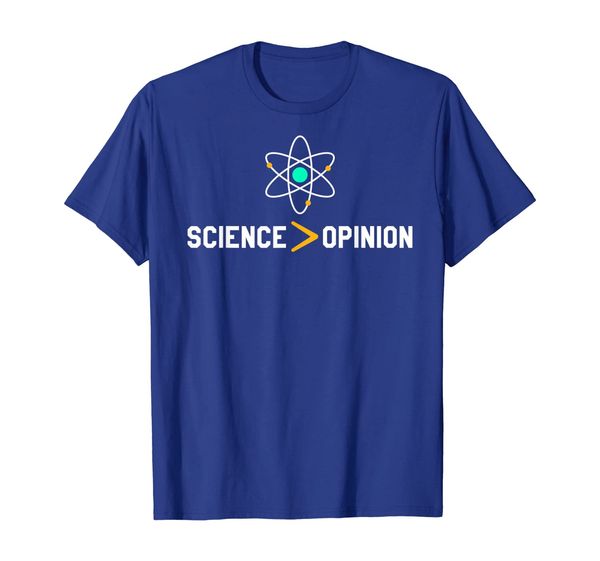 science is greater than opinion t-shirt for science lovers, White;black 
science is greater than opinion t-shirt for science lovers, White;black