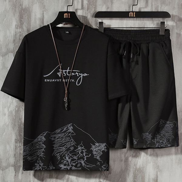 men's tracksuits casual tracksuit printed t-shirt shorts suit summer mens set streetwear 2021 brand short sleeve sports male cloth, Gray
men's tracksuits casual tracksuit printed t-shirt shorts suit summer mens set streetwear 2021 brand short sleeve sports male cloth, Gray