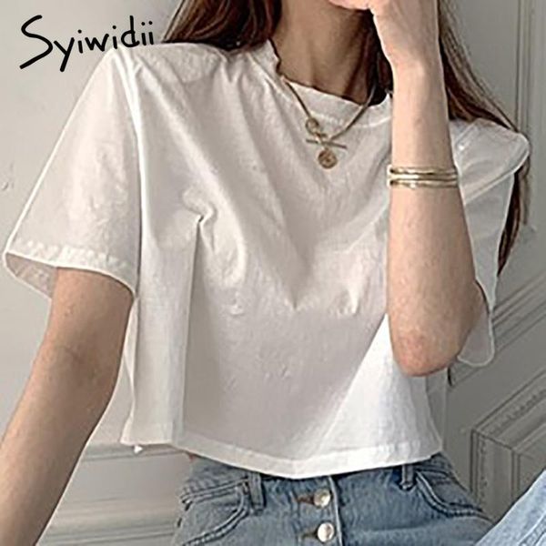 syiwidii casual t-shirts women short sleeve o-neck white clothes summer 2021 cotton office lady korean fashion shirts women's t-shirt
syiwidii casual t-shirts women short sleeve o-neck white clothes summer 2021 cotton office lady korean fashion shirts women's t-shirt