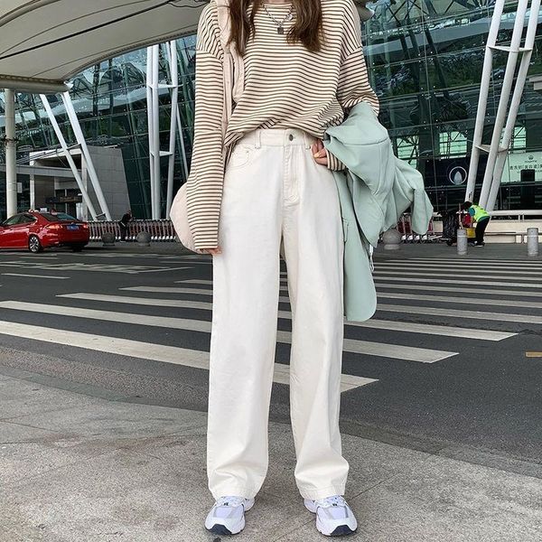 women's jeans 2021 loose straight button solid retro all-match fashion leisure chic ulzzang simple bottom empire mopping women, Blue
women's jeans 2021 loose straight button solid retro all-match fashion leisure chic ulzzang simple bottom empire mopping women, Blue